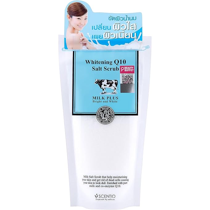مقشر الملح Scentio Milk Plus Whitening Q10، 300 مل